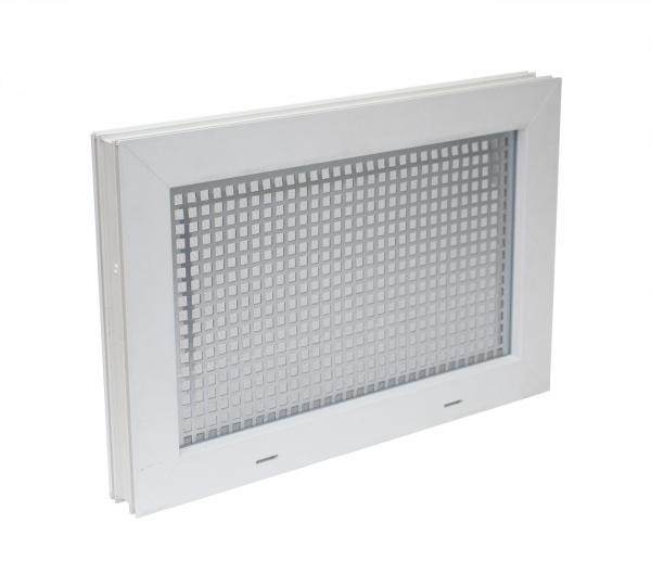 Kellerfenster weiss 60 x 50 cm Isolierverglasung 3.3 incl. Schutzgitter, Insektenschutz, 4 Fensterbauschrauben